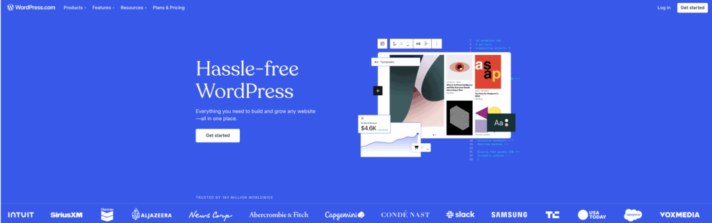 WordPress.com homepage